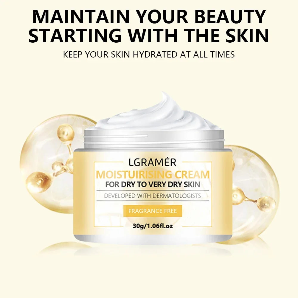 Crema Hidratante Facial LGRAMER – Hidratación Profunda 30g