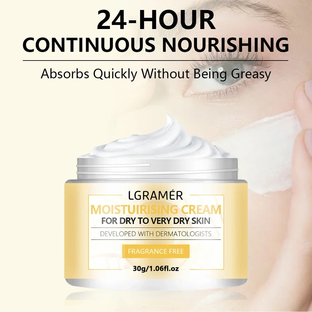 Crema Hidratante Facial LGRAMER – Hidratación Profunda 30g