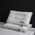 Set de 2 Almohadas 0cm Algodón 100% Estilo Hotel 5 Estrellas – 3 Alturas