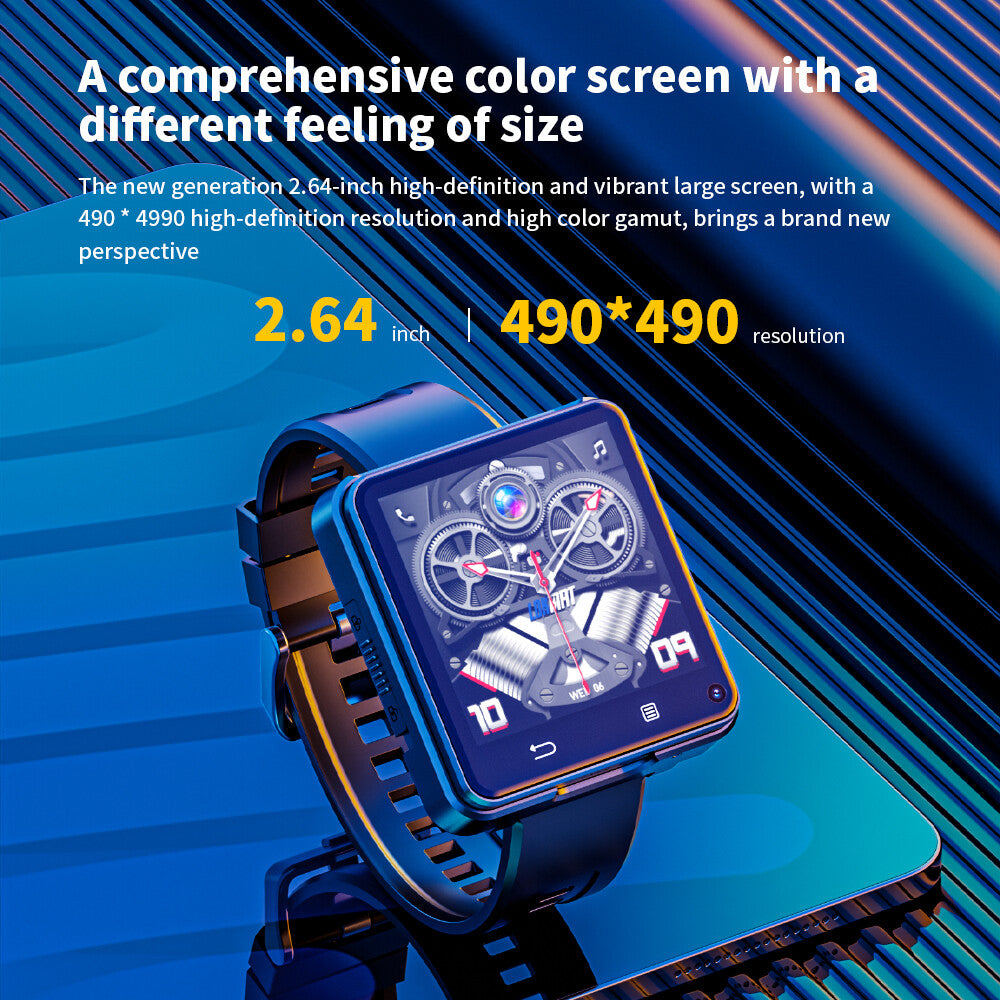 Smartwatch Teléfono 4G con Rastreador Fitness, Pantalla Táctil, Doble Cámara, GPS, WiFi y Videollamadas
