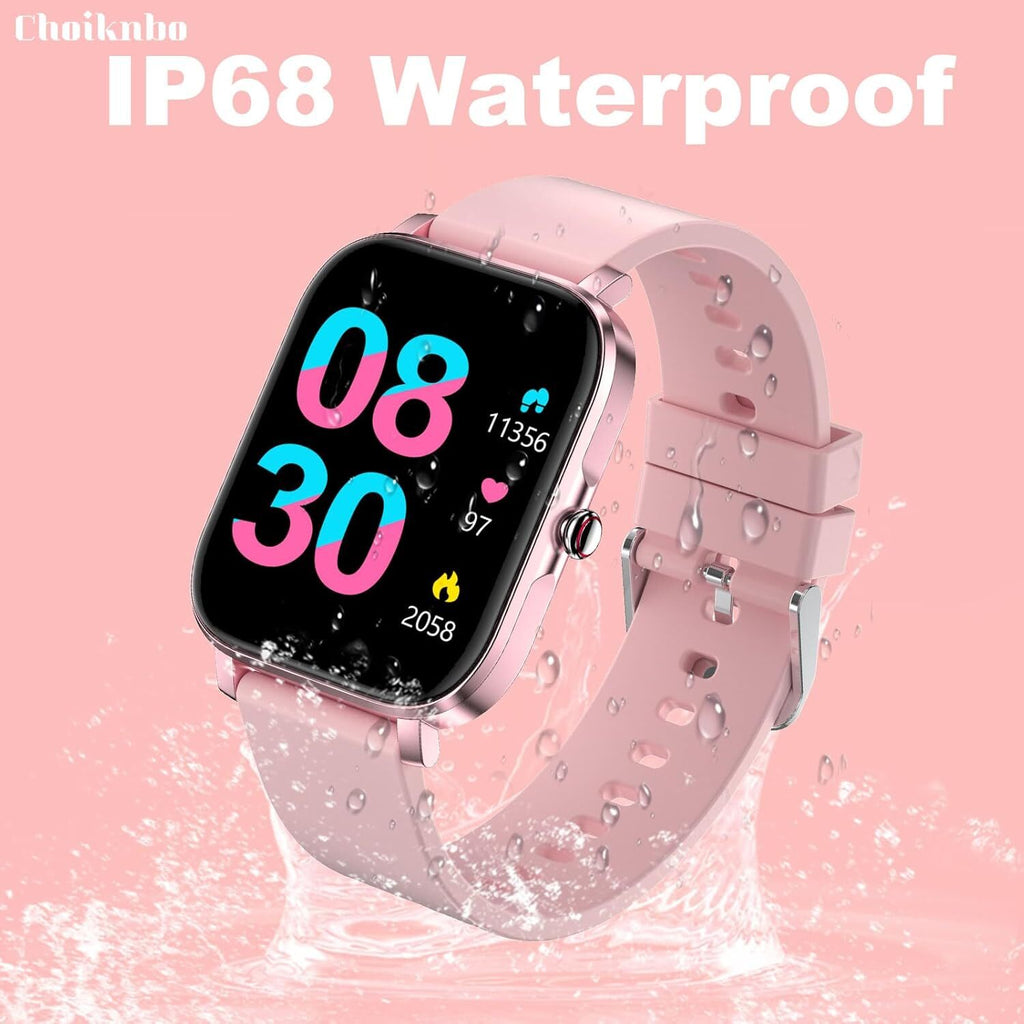 Smartwatch Hombre Mujer Resistente al Agua Monitor de Frecuencia Cardíaca para iPhone 14 15 16 Pro Max