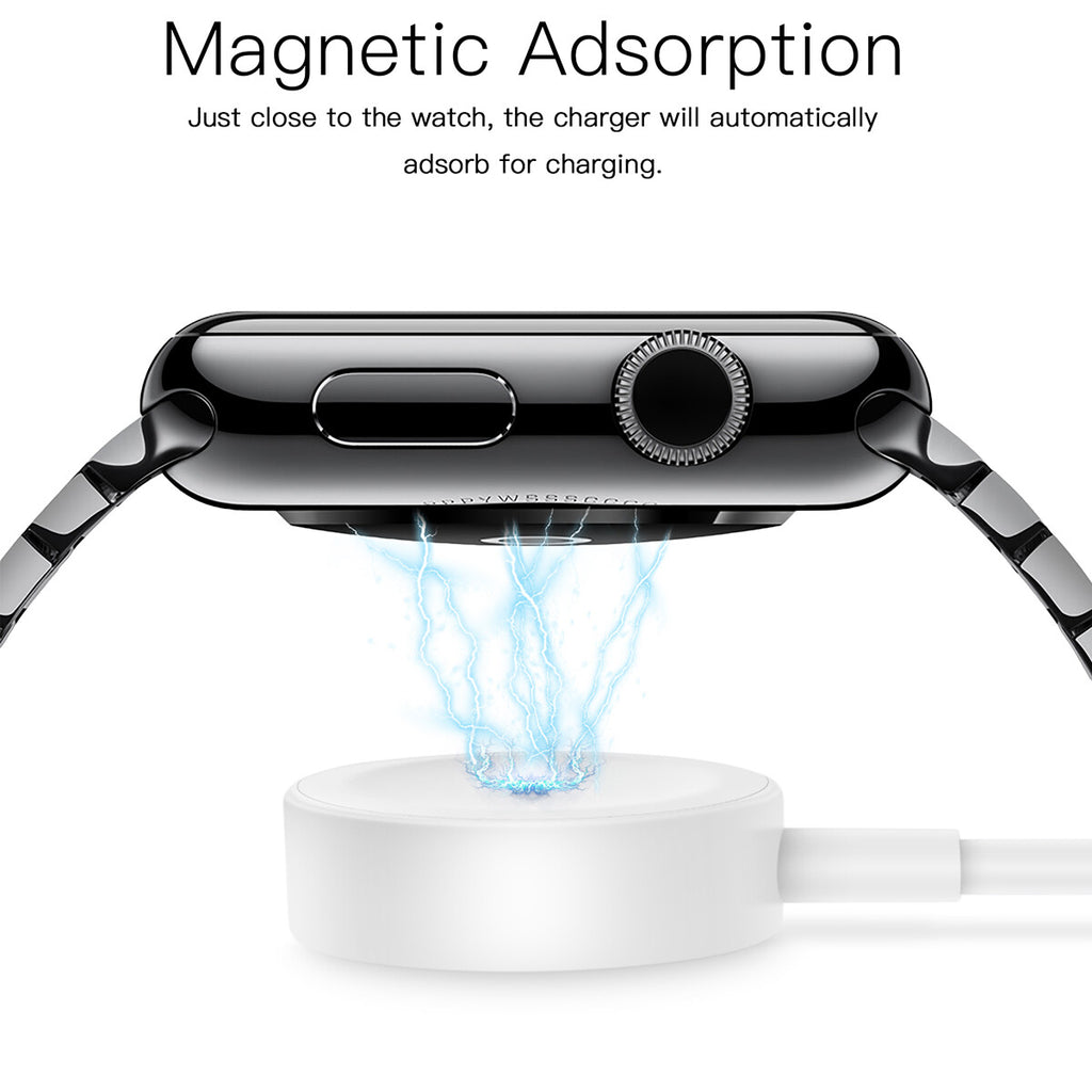 Cable Cargador Magnético USB 2 en 1 para Apple Watch Serie 10/9/8/7/6/5/4 y iPhone