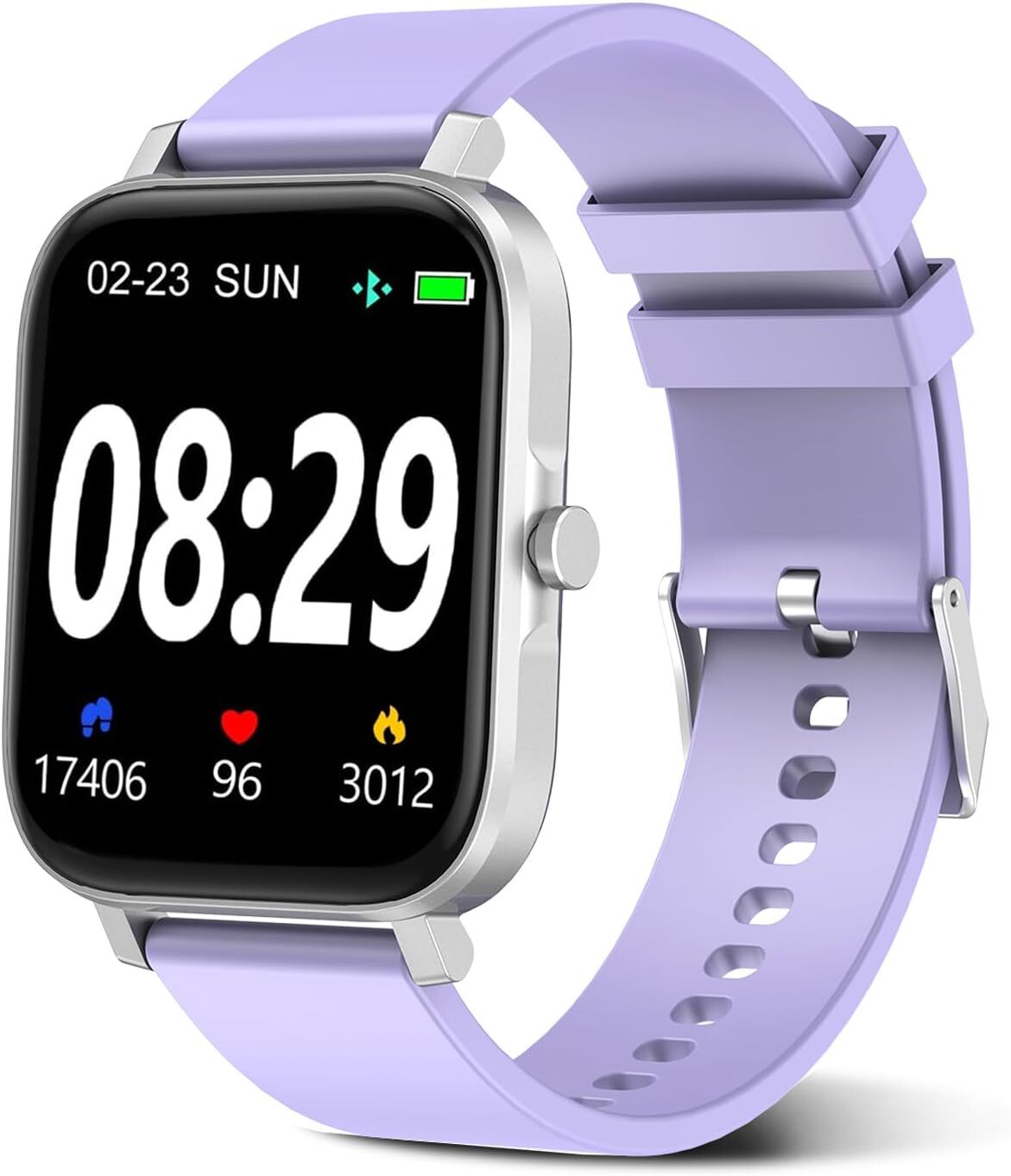Smartwatch Hombre Mujer Resistente al Agua Monitor de Frecuencia Cardíaca para iPhone 14 15 16 Pro Max