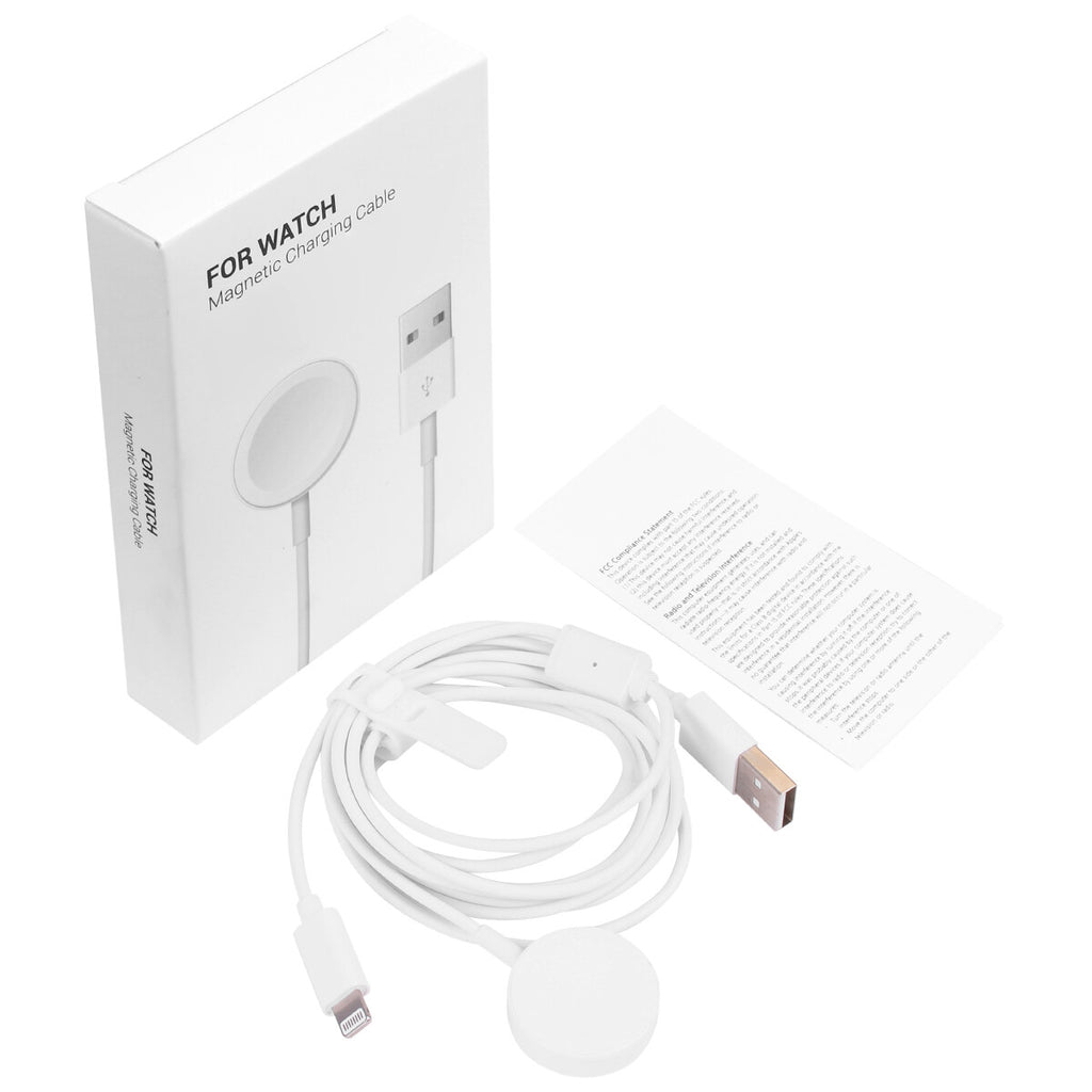 Cable Cargador Magnético USB 2 en 1 para Apple Watch Serie 10/9/8/7/6/5/4 y iPhone