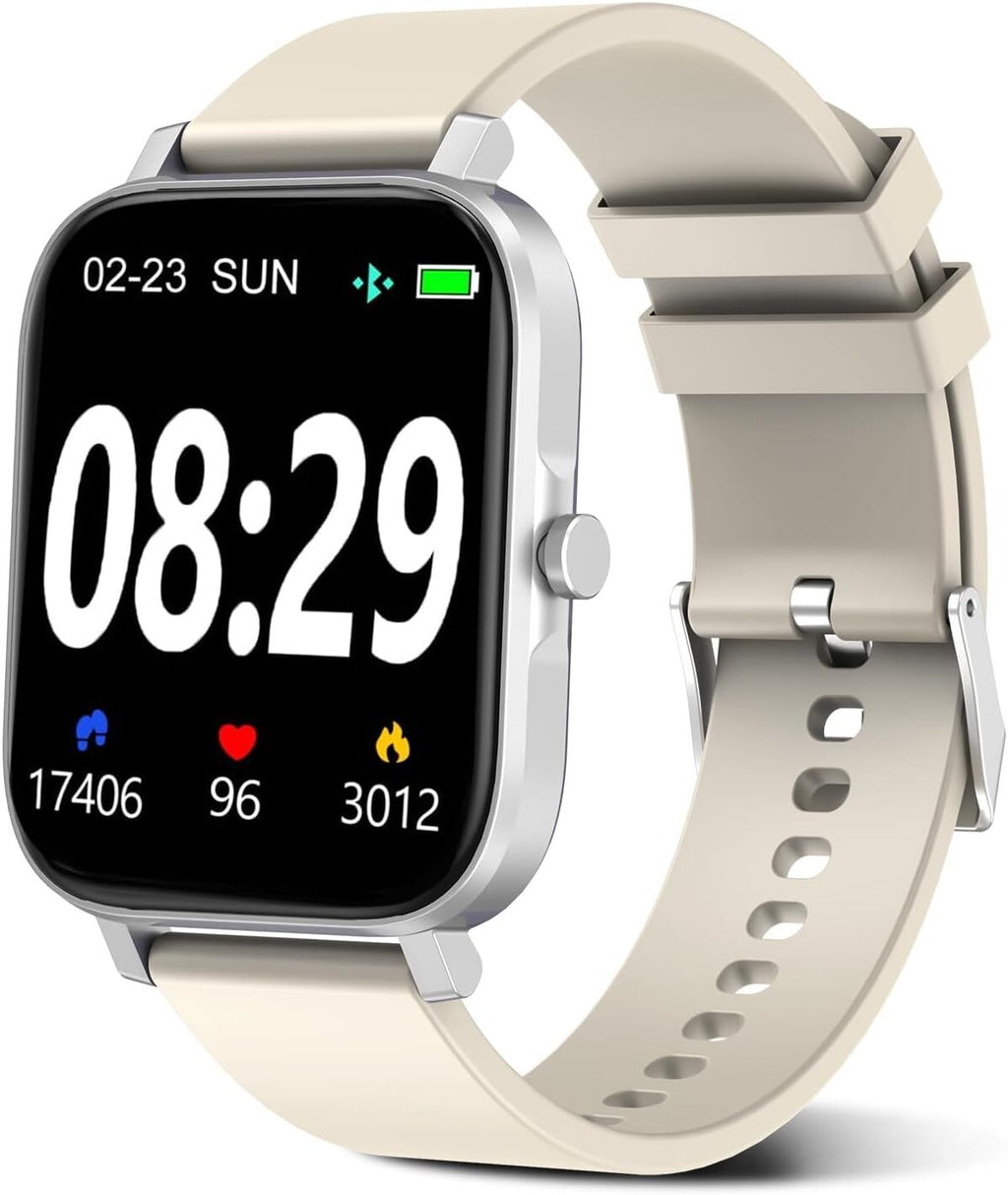 Smartwatch Hombre Mujer Resistente al Agua Monitor de Frecuencia Cardíaca para iPhone 14 15 16 Pro Max