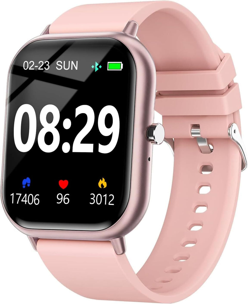 Smartwatch Hombre Mujer Resistente al Agua Monitor de Frecuencia Cardíaca para iPhone 14 15 16 Pro Max